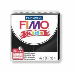 Nouveau ❤️ Czech Beads Exclusive FIMO Kids 42g - Les Enfants De La Pâte à Modeler Noire, Des Fournitures D'Artisanat, Argile Polymère 🔔