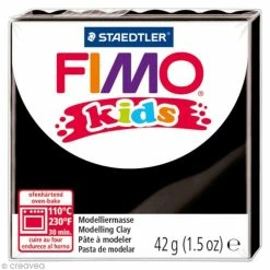 Sortie 🔥 Pâte Fimo Kids Noir 9 - 42 Gr 🧨