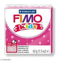 Tout neuf 😉 Pâte Fimo Kids Rose Pailleté 262 - 42 G 🤩