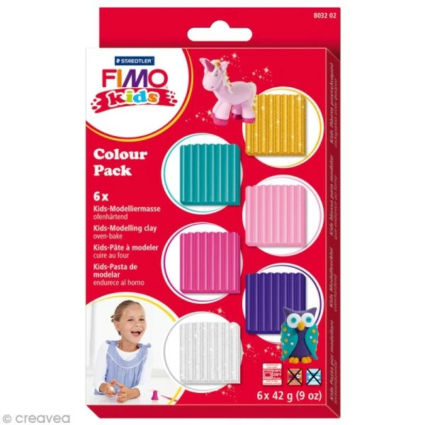 Offres đ€© Kit PĂąte Fimo Kids Fille - Assortiment De 6 Pains đ€© 3 Offres đ€© Kit PĂąte Fimo Kids Fille - Assortiment De 6 Pains đ€©