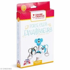 Le moins cher 🥰 Graine Créative Fimo Kids Kit Pâte Fimo - Porte-clés Les Envahisseurs 🤩