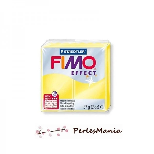 Vente flash 🧨 Perlesmania 1 Pain 56g Pate Polymère FIMO EFFECT JAUNE TRANSLUCIDE 8020-104 💯 3 Vente flash 🧨 Perlesmania 1 Pain 56g Pate Polymère FIMO EFFECT JAUNE TRANSLUCIDE 8020-104 💯