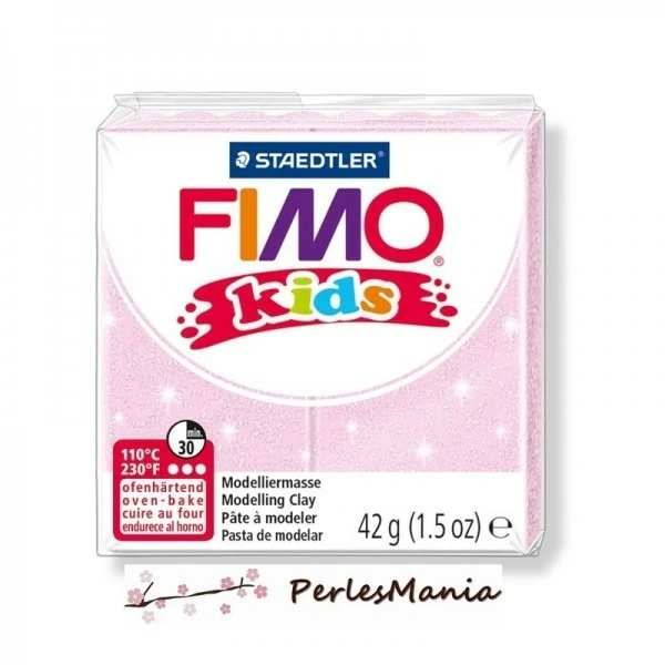 Tout neuf đ Perlesmania PAIN PATE FIMO KIDS ROSE PALE A PAILLETTE 42gr 8030-206 đ 3 Tout neuf đ Perlesmania PAIN PATE FIMO KIDS ROSE PALE A PAILLETTE 42gr 8030-206 đ