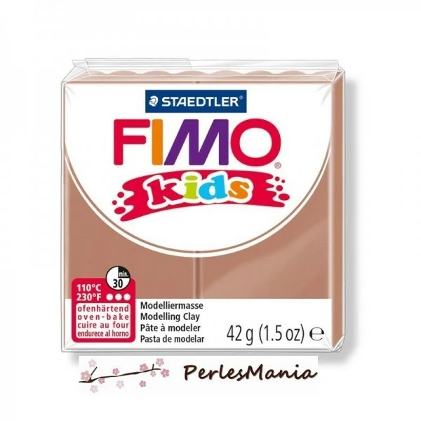 Remise ⌛ Perlesmania 1 PAIN PATE FIMO KIDS CHATAIN CLAIR 42gr REF 8030-71 🎁 3 Remise ⌛ Perlesmania 1 PAIN PATE FIMO KIDS CHATAIN CLAIR 42gr REF 8030-71 🎁