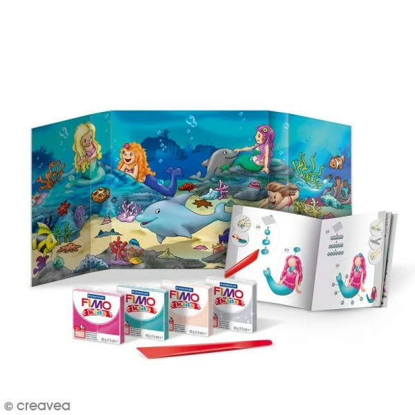 Remise ✔️ Kit Pâte Fimo Kids - Sirène - Niveau Difficile 🛒 4 Remise ✔️ Kit Pâte Fimo Kids - Sirène - Niveau Difficile 🛒 – Image 2