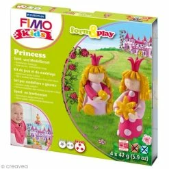 Promo 👍 Kit Pâte Fimo Kids Fille - Princesses - Niveau Difficile 🛒