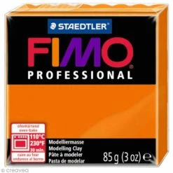 Le moins cher 🥰 Pâte Fimo Professional Orange 4 - 85 Gr ⌛