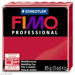 Meilleure vente 🔔 Pâte Fimo Professional Rouge Carmin 29 - 85 Gr ⌛