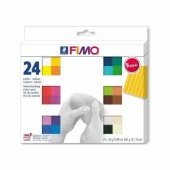 Coupon 🧨 Coffret Pâte à Modeler Assortiment Fimo Soft - Basique - 24 Pains De 25 G 🛒