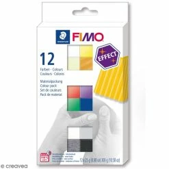 Remise 😍 Coffret Pâte Fimo Effect - 12 X 25 G ⌛
