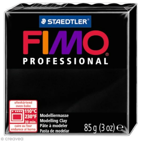 De gros đ Pâte Fimo Professional Noir 9 - 85 Gr â 3 De gros đ Pâte Fimo Professional Noir 9 - 85 Gr â