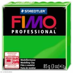Meilleur prix 💯 Pâte Fimo Professional Vert 5 - 85 Gr 🎁