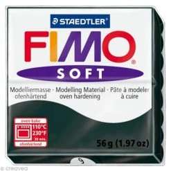 Sortie 😉 Pâte Fimo Soft Noir 9 - 56 Gr 🤩