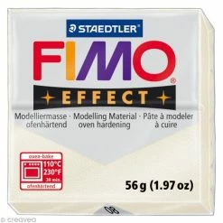 Meilleure vente 🥰 Pâte Fimo Effect Blanc Métallique Nacré 08 - 56 Gr ❤️