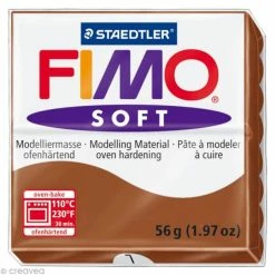 Coupon 😀 Pâte Fimo Soft Marron Caramel 7 - 56 Gr 👏