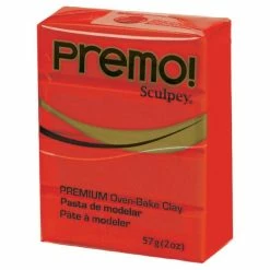Coupon 😉 Pâte Sculpey Premo Rouge Primaire - 57g 🌟