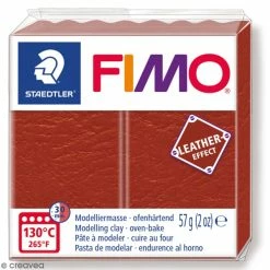 Vente flash 😉 Pâte Fimo Effet Cuir Rouille - 57 G 🌟