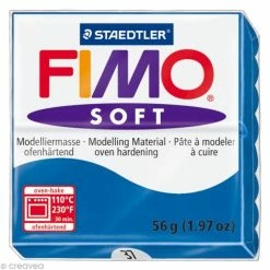 Coupon ❤️ Pâte Fimo Soft Bleu Océan 37 - 56 Gr ❤️