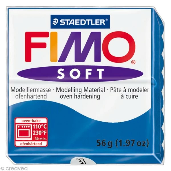 Coupon ❤️ Pâte Fimo Soft Bleu Océan 37 - 56 Gr ❤️ 3 Coupon ❤️ Pâte Fimo Soft Bleu Océan 37 - 56 Gr ❤️
