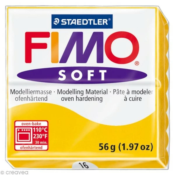 Coupon đ Pâte Fimo Soft Jaune Tournesol 16 - 56 Gr đ 3 Coupon đ Pâte Fimo Soft Jaune Tournesol 16 - 56 Gr đ
