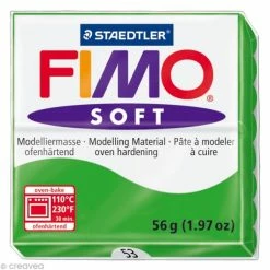Offres 😀 Pâte Fimo Soft Vert Tropical 53 - 56 Gr 🥰