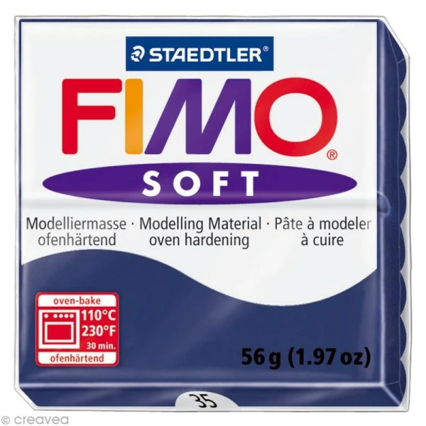 Tout neuf đ Pâte Fimo Soft Bleu Royal 35 - 56 Gr đ 3 Tout neuf đ Pâte Fimo Soft Bleu Royal 35 - 56 Gr đ
