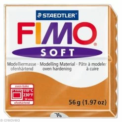 Remise ⭐ Pâte Fimo Soft Beige Cognac 76 - 56 Gr 🧨