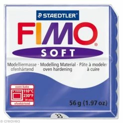 Bon marché 🔥 Pâte Fimo Soft Bleu Brillant 33 - 56 Gr 🤩
