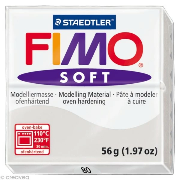 Tout neuf đ Pâte Fimo Soft Gris Dauphin 80 - 56 Gr đĽ 3 Tout neuf đ Pâte Fimo Soft Gris Dauphin 80 - 56 Gr đĽ