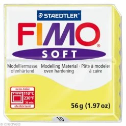 Acheter 🤩 Pâte Fimo Soft Jaune Citron 10 - 56 Gr 🎉