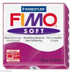 Acheter 🥰 Pâte Fimo Soft Rose Pourpre 61 - 56 Gr 😉