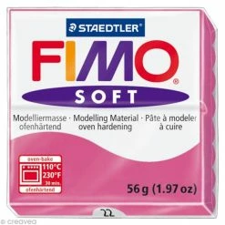 Le moins cher 🛒 Pâte Fimo Soft Rose Framboise 22 - 56 Gr 🛒
