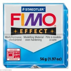 Budget 🧨 Pâte Fimo Effect Bleu Translucide 374 - 56 Gr 😀