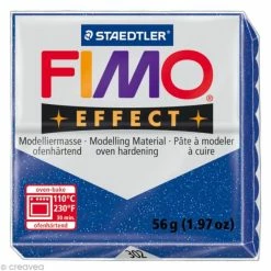 Promo ⌛ Pâte Fimo Effect Bleu Métallique 302 - 56 Gr 👏