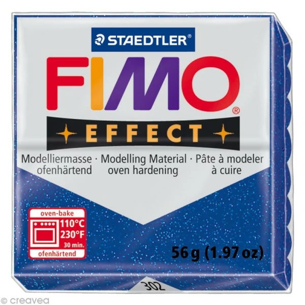 Promo ⌛ Pâte Fimo Effect Bleu Métallique 302 - 56 Gr 👏 3 Promo ⌛ Pâte Fimo Effect Bleu Métallique 302 - 56 Gr 👏