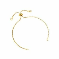 Meilleure vente 🔔 Perlesmania Pate Cernit HG27902 PAX 1 Bracelet Réglable, Intercalaire 20 Cm, Laiton Maille Paloma, Avec Zirconium Plaqué Or ⌛
