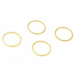Budget ❤️ Perlesmania Pate Cernit PS11000435 PAX 5 Anneaux Fermés 10mm Cuivre Plaqué Or 18KT 🔔