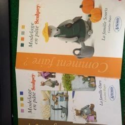 Grosses soldes 🎁 Artemio Pate Fimo Modelage En Pâte Sculpey, Fimo, La Famille Ours Ou Souris 🎁