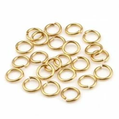 Offres 👍 Perlesmania Pate Cernit S1134073 PAX 30 Anneaux De Jonction Cuivre 4 Par 0.7mm Finition Doré 18KT ✔️