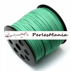 Offres 🥰 Perlesmania Pate Cernit Lot De 5 Mètres De Cordon En Suédine Vert Emeraude 3 Mm Aspect Daim Ref 1141 👏