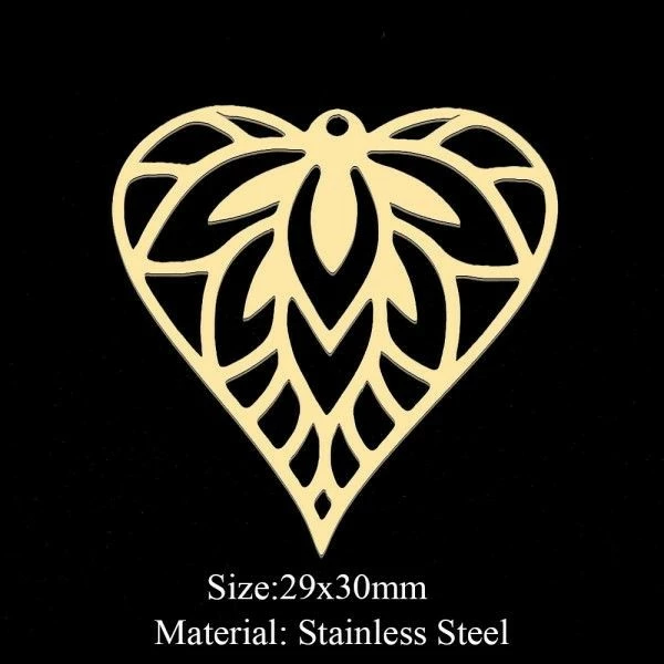 Top 10 ⭐ Perlesmania Pate Cernit BU11220402100534 NO 12 PAX 1 Breloque - Cœur Travaillé - 29 Par 30 Mm - Doré En Acier Inoxydable 201 🔥 3 Top 10 ⭐ Perlesmania Pate Cernit BU11220402100534 NO 12 PAX 1 Breloque - Cœur Travaillé - 29 Par 30 Mm - Doré En Acier Inoxydable 201 🔥