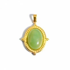 Top 10 ⌛ Perlesmania Pate Cernit PS11844657 PAX 1 Pendentif Avec Pierre Verte - 25 Par 10 Mm - Doré En Acier Inoxydable 🔥