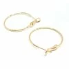 Tout neuf 😍 Perlesmania Pate Cernit PS11000445 PAX 2 Boucles D'oreille - Dormeuses Créoles 35 Mm - Cuivre - Plaqué Or 18KT 🤩