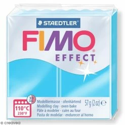 Remise 💯 Pâte Fimo Effect Néon Bleu 301 - 57 Gr 🥰