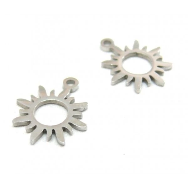 Remise 🔔 Perlesmania Pate Cernit PS11832198 PAX 1 Pendentif - Soleil- 15 Mm - Argenté En Acier Inoxydable 304 - Pour Bijoux Raffinés 😀 3 Remise 🔔 Perlesmania Pate Cernit PS11832198 PAX 1 Pendentif - Soleil- 15 Mm - Argenté En Acier Inoxydable 304 - Pour Bijoux Raffinés 😀