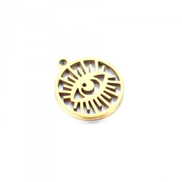 Tout neuf ⭐ Perlesmania Pate Cernit BU11220426135123 PAX 2 Breloques - Médaille Œil De La Protection - 15 Mm - Doré En Acier Inoxydable 🔥 3 Tout neuf ⭐ Perlesmania Pate Cernit BU11220426135123 PAX 2 Breloques - Médaille Œil De La Protection - 15 Mm - Doré En Acier Inoxydable 🔥