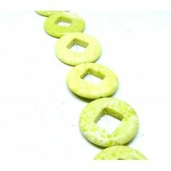 Le moins cher 😉 Perlesmania Pate Cernit Lot De 2 Pendentifs, Perles Cadre Jade Citron Forme Ronde 30mm 👏