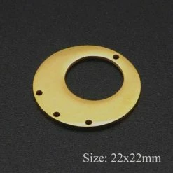 Sortie 💯 Perlesmania Pate Cernit BU11220402094848 NO 26 PAX 2 Multi Connecteur Chandelier Cercle - 22 Mm - Doré En Acier Inoxydable 2 😉