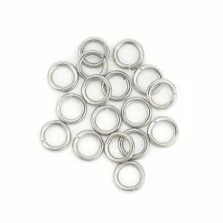 Promo ✨ Perlesmania Pate Cernit PS1110272 PAX 100 Anneaux De Jonction 304 ACIER INOXYDABLE 8 Par 1mm 👏