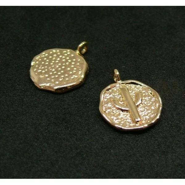 Meilleure affaire 🤩 Perlesmania Pate Cernit PS11833917 PAX 1 Pendentif Forme Médaillon Cactus 14 Mm Cuivre Recouvert D'une Finition Dorée à L'or 🎁 3 Meilleure affaire 🤩 Perlesmania Pate Cernit PS11833917 PAX 1 Pendentif Forme Médaillon Cactus 14 Mm Cuivre Recouvert D'une Finition Dorée à L'or 🎁